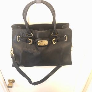 Black and Gold Large Tote Purse